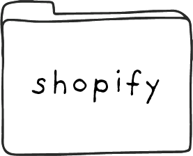 A filefolder icons that says Shopify.