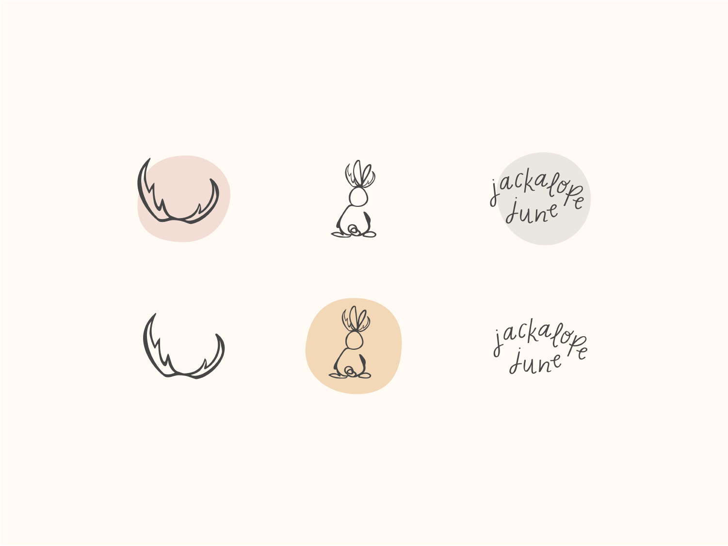 A collection of the jackalope june icons.